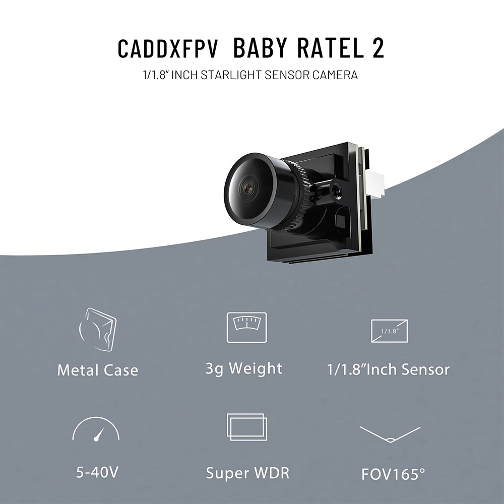 CADDX Micro FPV Camera Ratel 2 - Drone Aerial Photography review and price